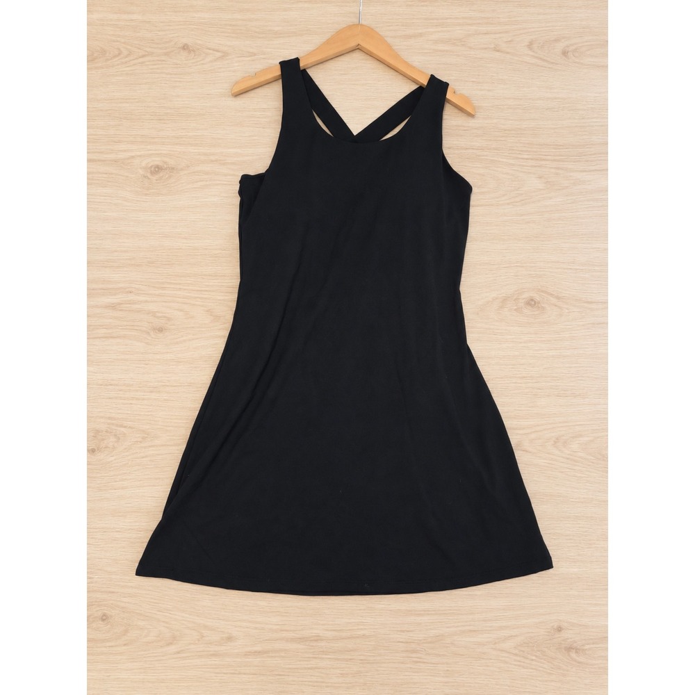 Mono B Green Line Recycled Nylon Active Dress Black Size XL